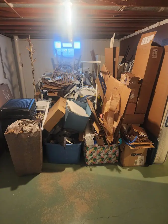 Roll-off dumpster container at job site for Yard Waste Dumpster Rental in Bull Run